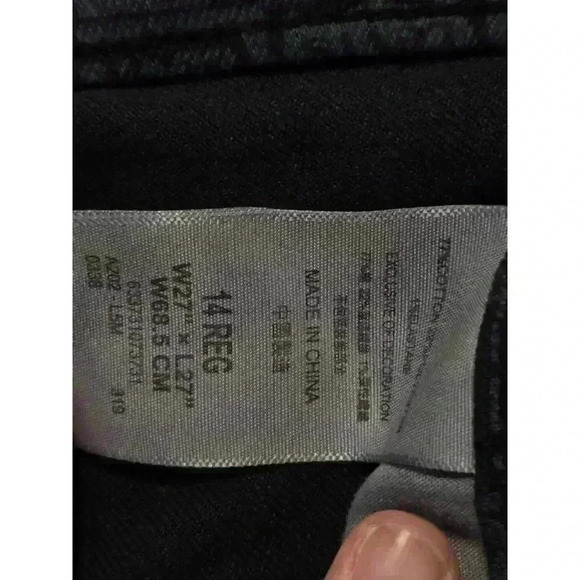 Women's Levi's Jeans‎ - Slim Taper - Black - W27 x L32 - Picture 3 of 10